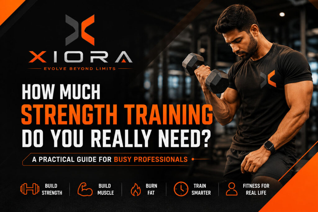 Xiora strength training guide for busy professionals featuring personalised fitness coaching and strength training